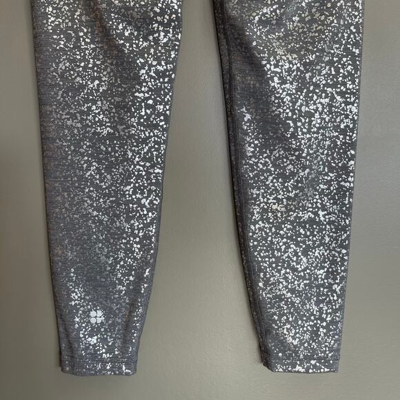 Sweaty Betty Goddess 7/8 Leggings in Grey Foil Size XS Metallic High Waisted Gym - Picture 14 of 16